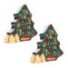 Walkers Shortbread Christmas Tree Shortbread Tin 225g - Pack of 2