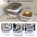 Kesoin Pet Food Storage Container - Airtight Foldable Bin with Scoop - 13L Capacity (Grey) - Buy Online on GoSupps.com