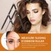 R gle de Mesure des Sourcils Nombre d'Or en Acier Inoxydable Noir Coulissante Trois Points Outil R glable pour Dessin Pr cis des Sourcils Maquillage et Tatouage Portable - Buy Online on GoSupps.com