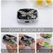 White Butterflies Tribal Print Pill Box | 2 Compartment Portable Metal Organizer for Medicine | Decorative Pocket & Purse Pill Case - Buy Online on GoSupps.com