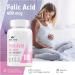 Folic Acid 400 mcg Vitamin B9 for Pregnancy, Maternal Tissue Growth & Immune System Support - 180 Vegan Tablets - Buy Online on GoSupps.com