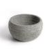 CHARMMAN Shaving Soap & Cream Bowl for Men, Natural Granite Stone, Keep Warm Better, Easier to Lather Gray
