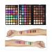 120 Colors Eyeshadow Palette & 7-Part Makeup Brush Set - Waterproof Matte & Shimmer Professional Cosmetic Kit - Buy Online on GoSupps.com