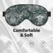 SSIMOO Transparent Palm Leaf Eye Mask | Breathable Soft Sleep Eye Patch for Women | Perfect Travel Accessory for Relaxation - Black - Buy Online on GoSupps.com