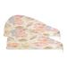 Vintage Seahorse Dry Hair Cap 2 Piece Quick Drying Towel Set with Button Headband Super Absorbent Soft & Comfortable