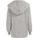Hanxiulin Ladies Fleece Jacket - Cozy Plush Hooded Sweater | Warm & Breathable Autumn/Winter Coat in Gray - Buy Online on GoSupps.com