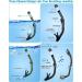 Vengreedo Snorkel Set with Fins for Adults - Dry Top Snorkel Mask, Travel Bag Included - Ideal for Snorkeling, Diving, Swimming - S/M Black - Buy Online on GoSupps.com