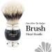 Haryali London Black Silver Tip Badger Hair Shaving Brush with Holder - 1 Count - Buy Online on GoSupps.com