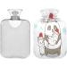 Shop Panda & Cat Christmas Hot Water Bottle - 2L Soft Fleece Cover for Hot & Cold Compresses | International Shipping Available - Buy Online on GoSupps.com