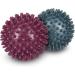 Buy Navaris 2x Hedgehog Massage Balls - Fitness & Balance Relief for Hands Feet & Back - Medium & Hard 8cm in Berry/Petrol - International Shipping Available - Buy Online on GoSupps.com
