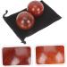 Buy Gogogmy 2-Piece Wooden Massage Balls - Handmade Health & Hand Exercise Balls for Rolling Therapy - Buy Online on GoSupps.com