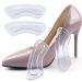 5 Pairs Heel Pads for Shoes That are Too Big Heel Grips for Womens Shoes Heel-Cushions Stop Heel Slip and Blister. Transparent Invisible