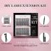 MilyBest DIY Lash Extension Kit - 144 Pcs Individual Lashes, Eyelash Glue, Applicator Tool, and More - Easy to Apply at Home (Kit M03) - Buy Online on GoSupps.com