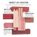 Easilydays 2Pcs Matte Nude Lip Liner Pencil and Lip Stick Set - 12 Colors Longwear Lip Pencil Kit for Velvety Red Lips - Waterproof and Long Lasting Lip Contouring Makeup - Buy Online on GoSupps.com