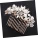 DOITOOL Tiara Pearl Comb Rhinestone Barrettes Fashion Headwear Crystal Hair Comb Bridal Hair Clip Bride Hair Comb Photography Props Wedding Headdress Headgear Hair Accessories - Buy Online on GoSupps.com