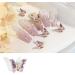 FEIlei 5 Nail Art Charms Glass Nail Rhinestones Alloy Butterfly-Nail Crystals Diamonds - Buy Online on GoSupps.com