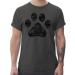 Shirtracer - T-Shirt Men - Gift for Dog Owners - High Five Dog Paw 1 Dark Grey 4XL Large Sizes