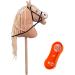 Buy RL24 HKM Hobby Horse Sunny | Plush Stock Horse with Bridle Wooden Stick & Long Mane - Light Brown - International Shipping Available - Buy Online on GoSupps.com