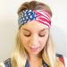 Patriotic American Flag Headbands - 3 Pack Independence Day Hair Accessory for Adults - Red White Blue Stars Elastic Hairbands - 4th of July Fashion for Unisex - Buy Online on GoSupps.com
