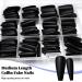 Buy AddFavor Black Matte Ballerina Press-On Nails | 240pcs Full Cover Acrylic Fake Nails for Women with Glue & Tools - International Shipping - Buy Online on GoSupps.com