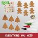 Holiday Fun Baking Set: Gingerbread Man & Tree Cookie Kit with Pre-Baked Cookies, Candies, Fondant, Icing, Decorating Bags, Tips, and Holiday Stickers - Buy Online on GoSupps.com
