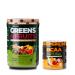 Nutrology Greens & Fruits Powder-Naturally Sourced Superfood Vanilla Cinnamon (30 Servings) BCAA Natural Plant Based BCAA Powder Orange Coconut Flavor (30 Servings)