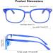 FEISEDY Blue Light Blocking Reading Glasses B2566 - Spring Temples 3.5x Magnification | International Shipping Available - Buy Online on GoSupps.com
