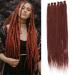 Leeven 24 Inch Copper Red Dreadlock Extension 40 Strands Synthetic Handmade Auburn Crochet Dread Locs 0.6 Width Dreads Extensions Hippie Single Ended Dreadlock /350# 24 Inch (40 Strands) Copper Red /350#