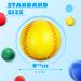 Jerify 12 Pack Foam Training Baseballs - 9 Inch Soft Baseballs for Kids and Teenagers - Practice Balls in Red, Blue, Green, Yellow - Buy Online on GoSupps.com