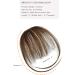 Yamel Clip in Fringe Human Hair Bangs - Medium Brown Wispy Fringe Extensions - Buy Online on GoSupps.com
