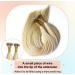 KOCONI Nano Ring Real Human Hair Extensions 22 50g 1g/Strand Nano Beads Keratin Tip Remy Hair #16/24 Ash Blonde Mix Bleach Blonde - Buy Online on GoSupps.com
