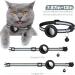 Reflective Airtag Cat Neck Band | Integrated Holder & Bell | Safety Buckle for Kittens & Puppies - Black - Buy Online on GoSupps.com