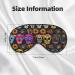 Rose Skull Soft Sleep Eye Mask | Breathable Female Eye Patch for Travel & Relaxation - Buy Online on GoSupps.com