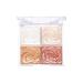 4 Color Highly Colored Eye Shadow Eye Shadow Plate Durable Mixed Natural Color Makeup Eye Shadow Cosmetics Eye Shadow (B One Size) One Size B