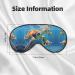 SSIMOO Sea Turtles Print Light-Blocking Eye Mask | Ultra-Soft for Comfort & Restful Sleep - International Shipping Available - Buy Online on GoSupps.com