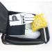Crestgolf Deluxe PU Golf Shoe Bag - Waterproof Zippered Carrier with Ventilation, Outside Pocket for Socks, Tees, etc - Buy Online on GoSupps.com
