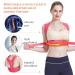 High-Up Correction Back Support for Men & Women | Adjustable Pain Relief Straightener - Rose Red - Buy Online on GoSupps.com