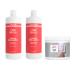 Wella Professionals Color Fresh Mask Temporary Colour Refresh Treatment Semi-Permanent Hair Dye Hair Gloss Treatment for Blonde Hair Lilac Frost Hair Dye & Invigo Color Brilliance Colour Protection Shampoo & Conditioner 1l