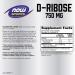 NOW Sports Nutrition D-Ribose 750 mg - Non-GMO Energy Boost | 120 Veg Capsules for Optimal Performance - Buy Online on GoSupps.com