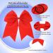 Shop 2 Pieces Large Red Loop Hair Ties - Perfect Cheerleader Hair Accessories for Women & Girls - Ideal for Christmas Parties - Buy Online on GoSupps.com