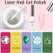 Gel Nail Polish Set for French Manicure White Nude Pink Jelly Gel Nail Polish Gel Liner Nail Polish Painted French Tips Gel Nail Design Soak off UV/LED Jelly Gel Polish for Women DIY French Manicure - Buy Online on GoSupps.com