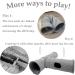 LeerKing Large Cat Tunnel 51 Collapsible Indoor/Outdoor Cat Play Tunnel - Grey - Buy Online on GoSupps.com