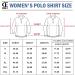 Women's UPF 50+ Quick Dry Golf Polo Shirt - Red | 3/4 Sleeve Athletic Casual Work Top - Buy Online on GoSupps.com