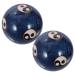 Tovinanna 1 set hand massage balls health balls tai red massage ball wellness gift gymnastics ball chinese massage balls baoding balls train healthcare handball tool m blue