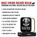 Mad Viking Beard Co. - All Natural Beard Care for Men | Handmade Cruelty-Free Medium to Heavy Hold | Odin s R k 2oz | Made in USA - Buy Online on GoSupps.com