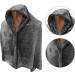 Yajexun USB Heated Hoodie Ceiling Scarf - Fast Warming Electric Overfent with 3 Levels Soft Flannel Intelligent Control for Shoulder & Back - Women's Gray - Buy Online on GoSupps.com