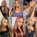 Lemoda 13x6 Ombre Highlight Lace Front Human Hair Wig 180 Density Pre Plucked Straight Brazilian Wig 4/27 20 Inch - Buy Online on GoSupps.com