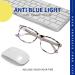DUCO Blue Light Filter Glasses for Men & Women - Super Light Anti-Fatigue Computer Glasses with UV Protection | Style 2144 Gray - Buy Online on GoSupps.com