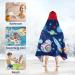 Flyish Direct 100% Cotton Children's Bath Towel Poncho - Hooded Rainbow Beach Towel for Boys & Girls (127x76cm) - Buy Online on GoSupps.com