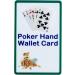 Poker Hand Wallet Card - Play and Learn Card Games with Secure ID - Great Gift Idea! - Buy Online on GoSupps.com
